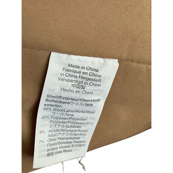 J.CREW Women’s Village Wool Blend Camel Brown Coat Size 10 - Picture 8 of 8